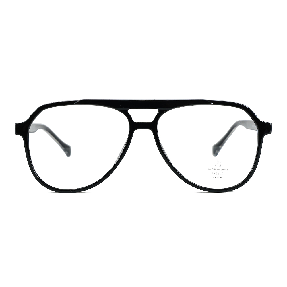 Marco de gafas de puente doble con marco cuadrado de moda