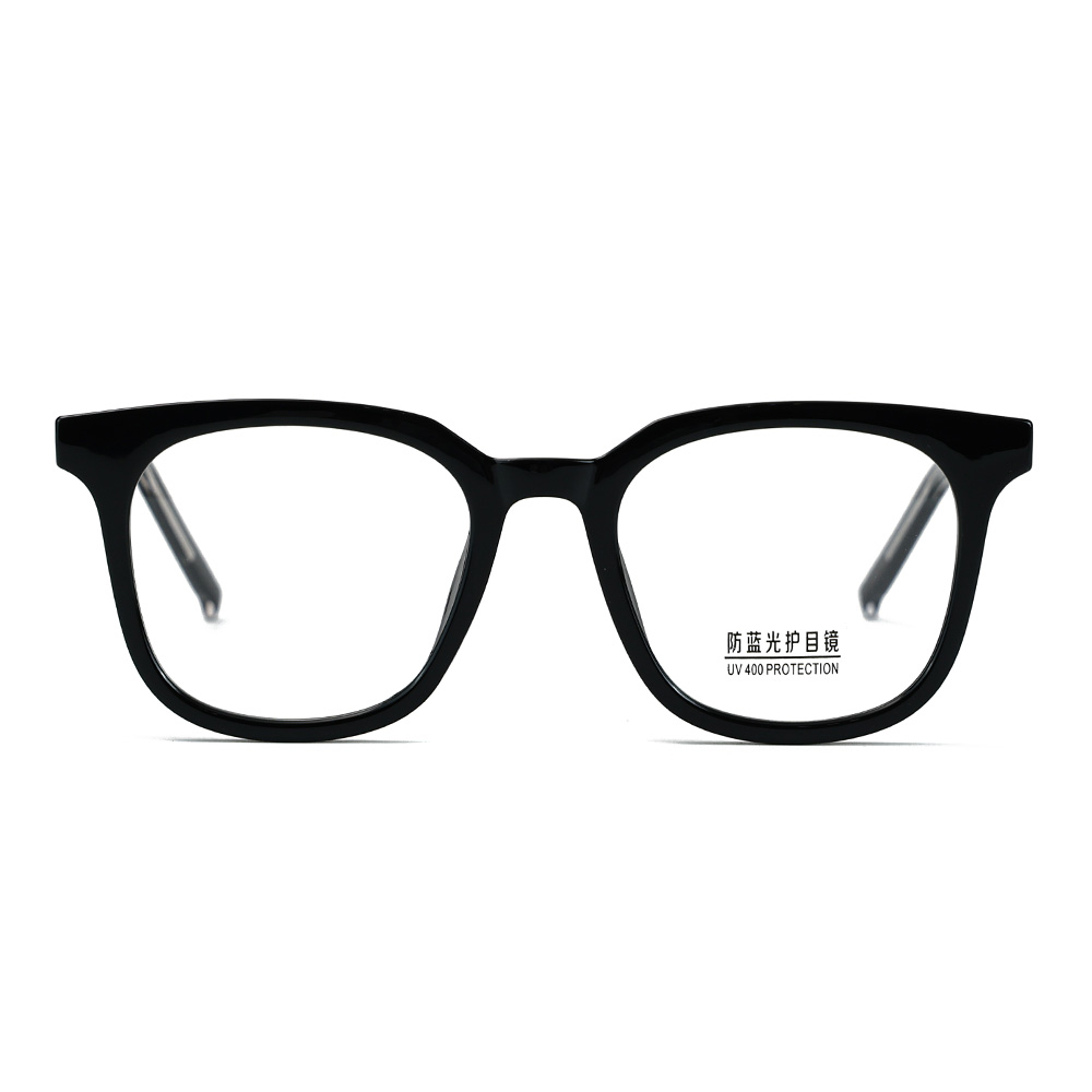 Gafas unisex con lente transparente de moda cuadrada de gran tamaño