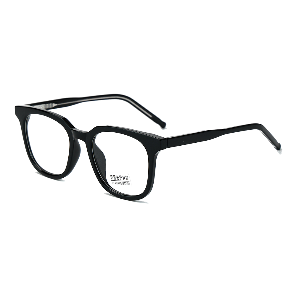 Gafas unisex con lente transparente de moda cuadrada de gran tamaño