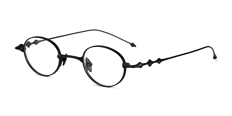 Montura ovalada de metal unisex con montura de gafas que bloquea la luz azul