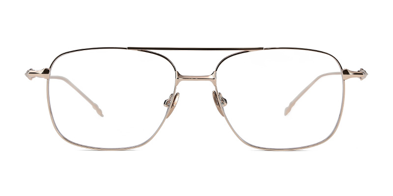 Montura de anteojos cuadrada de doble haz con bloqueo de luz azul para mujer