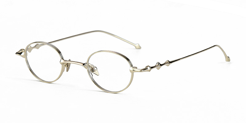 Montura ovalada de metal unisex con montura de gafas que bloquea la luz azul