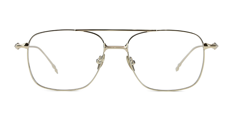 Montura de anteojos cuadrada de doble haz con bloqueo de luz azul para mujer