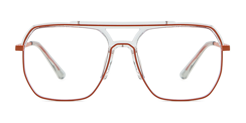 Gafas de protección contra luz azul con montura metálica estilo piloto INS