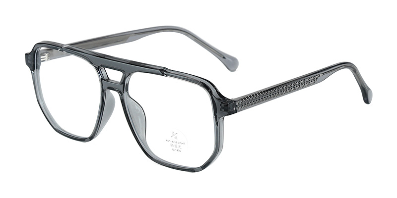 Gafas antiluz azul con diseño de doble haz de acetato Retro TR90