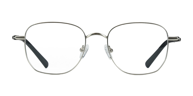 Montura de gafas de luz azul con montura cuadrada de metal