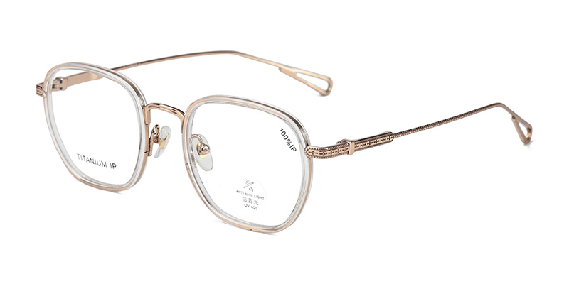 Gafas de lectura con montura de titanio para mujeres y hombres.