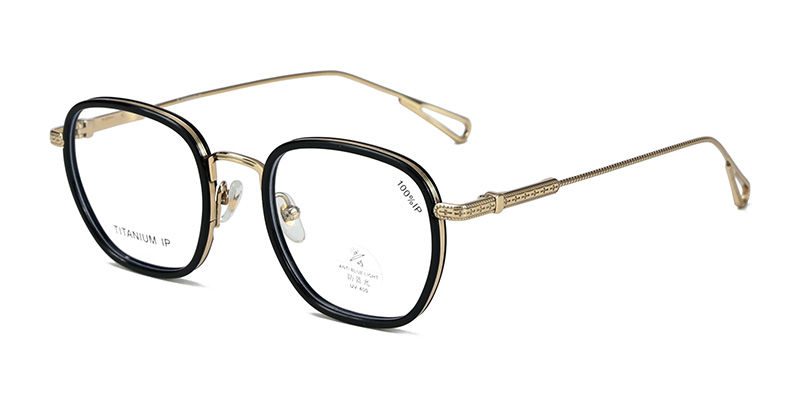 Gafas de lectura con montura de titanio para mujeres y hombres.