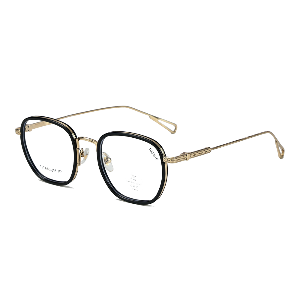 Gafas de lectura con montura de titanio para mujeres y hombres.