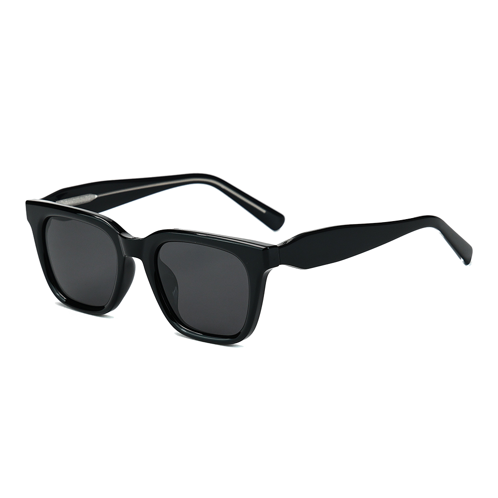 Gafas de sol polarizadas UV400 cuadradas de acetato con montura TR para mujer