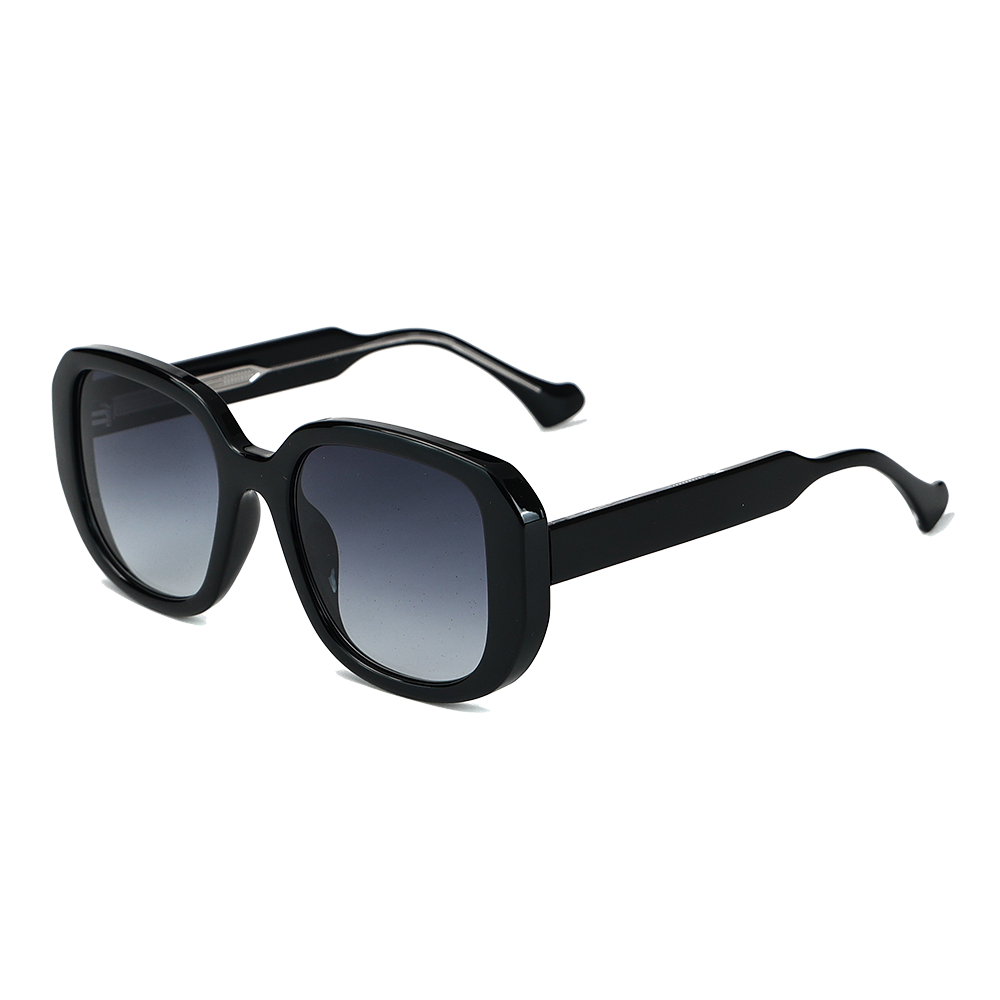 Gafas de sol de montura completa rectangulares extragrandes y vanguardistas de moda