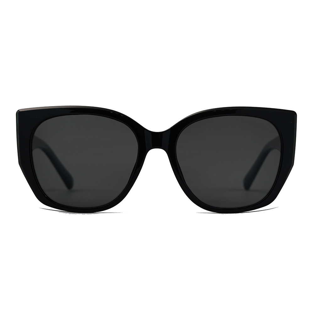 Gafas de sol TR90 TAC con lentes polarizadas y lentes marrones de gran tamaño