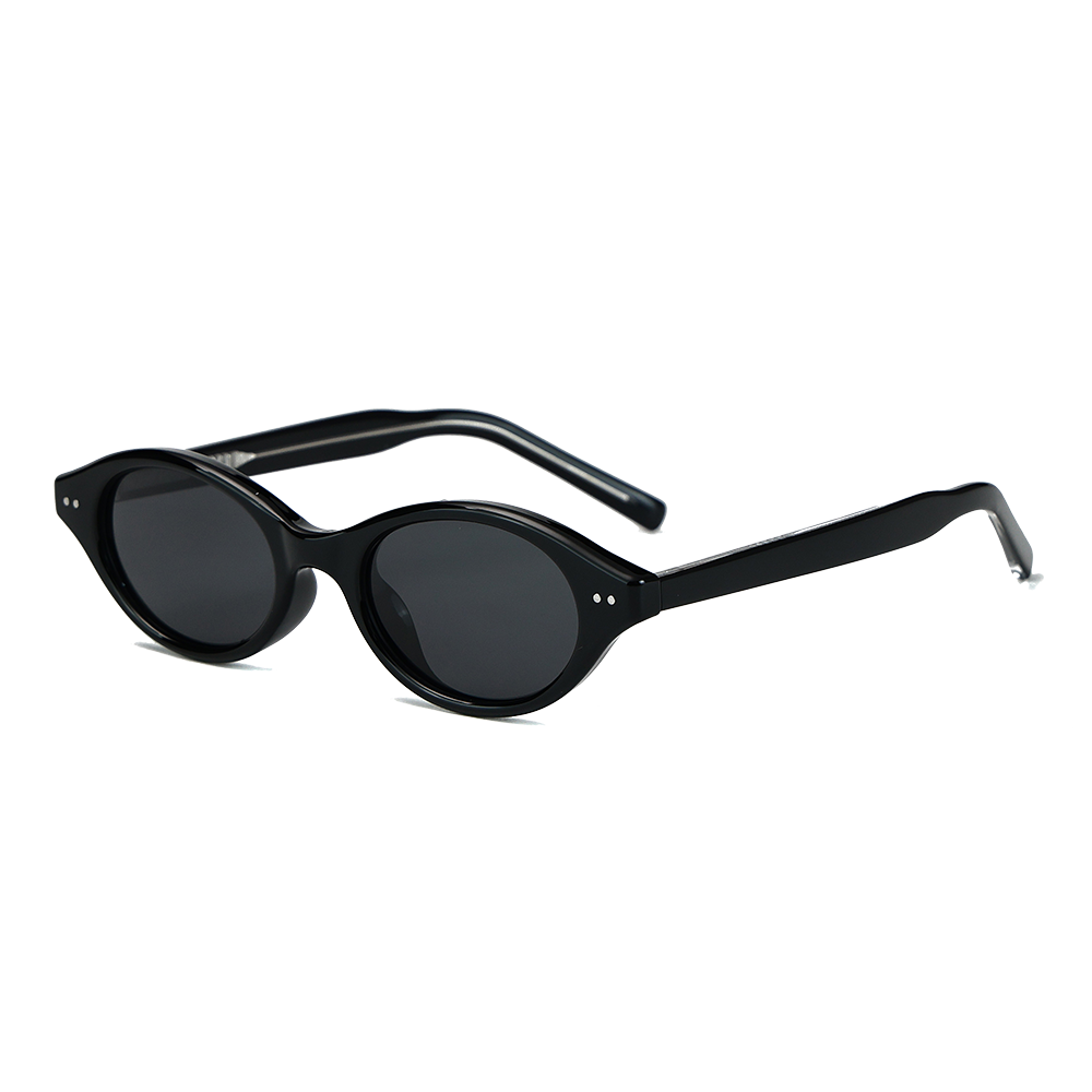 Gafas de sol polarizadas TAC de montura pequeña vintage para mujer