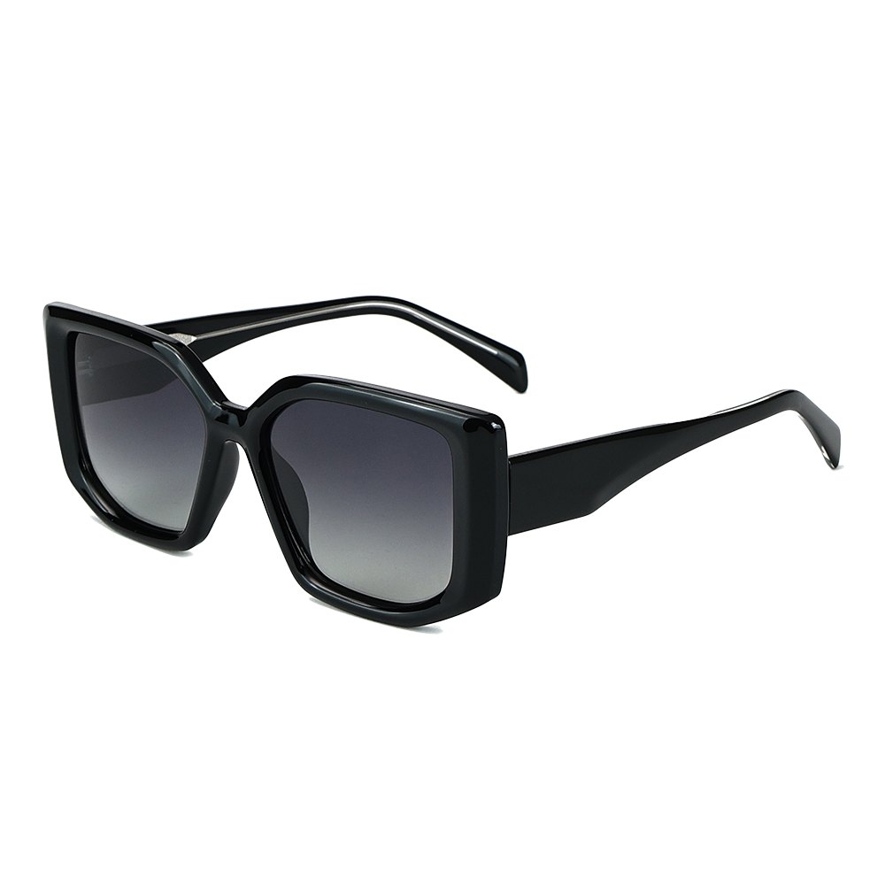 Gafas de sol polarizadas vintage con montura cuadrada de gran tamaño