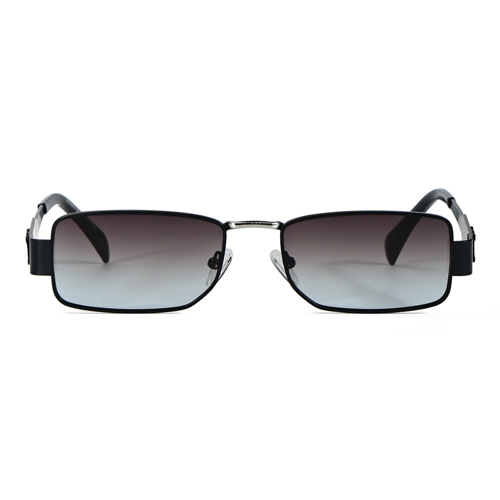 Gafas de sol con lentes polarizadas y montura cuadrada de metal UV400