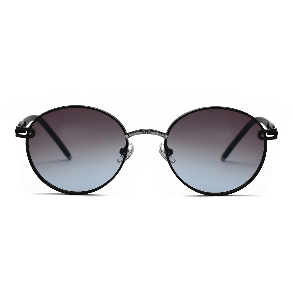 Gafas de sol polarizadas con montura metálica redonda vintage