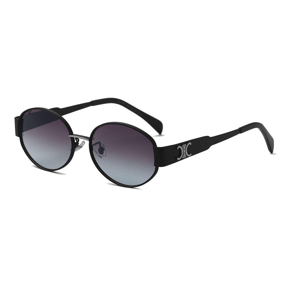 Gafas de sol polarizadas con montura pequeña y montura fina de metal